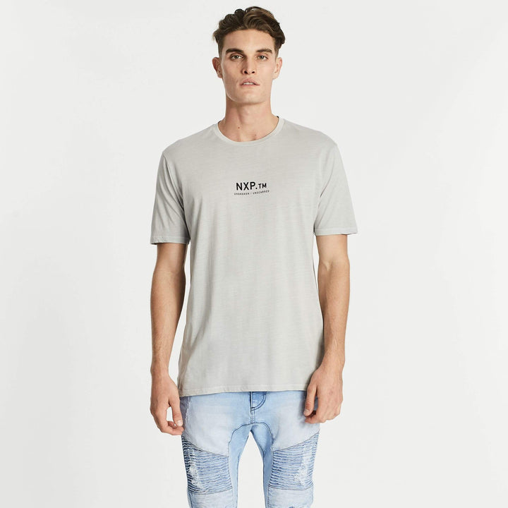 Nena & Pasadena MENS BRIGHTEST STEP HEM TEE - PIGMENT ROCK, MENS TEE SHIRTS, NENA PASADENA, Elwood 101