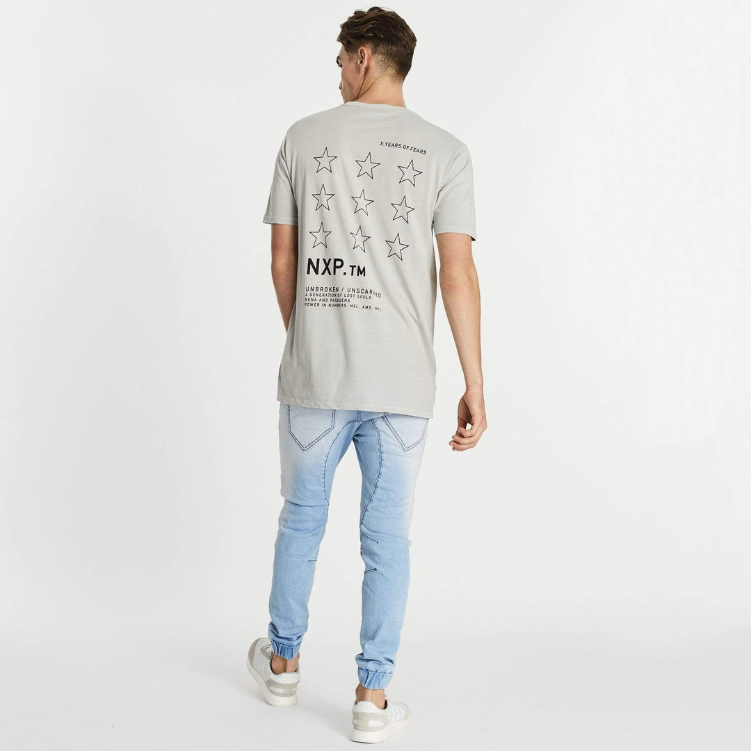 Nena & Pasadena MENS BRIGHTEST STEP HEM TEE - PIGMENT ROCK, MENS TEE SHIRTS, NENA PASADENA, Elwood 101