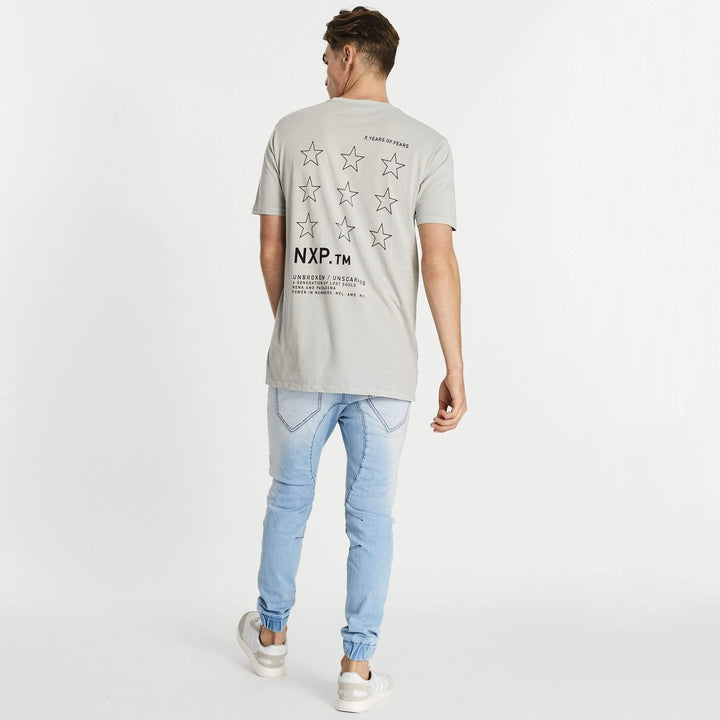 Nena & Pasadena MENS BRIGHTEST STEP HEM TEE - PIGMENT ROCK, MENS TEE SHIRTS, NENA PASADENA, Elwood 101