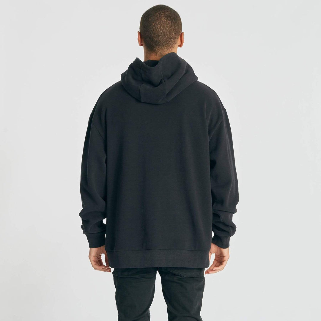 Nomadic Paradise MENS SURREAL RELAXED HOODED SWEATER - JET BLACK, MENS HOODIES, NOMADIC PARADISE, Elwood 101