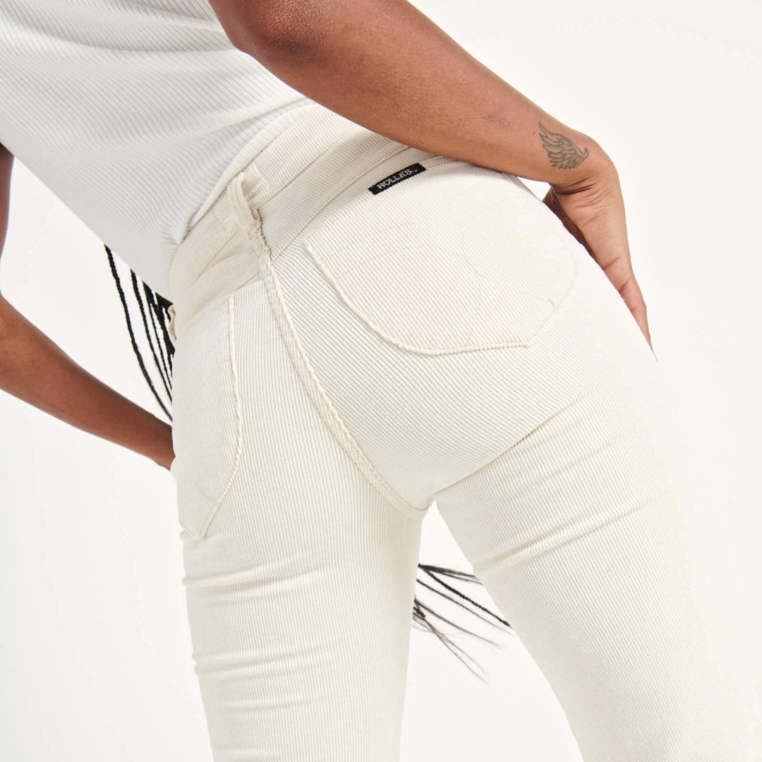 Rollas WOMENS EASTCOAST FLARES - VANILLA CORD, WOMENS DENIM, ROLLAS, Elwood 101