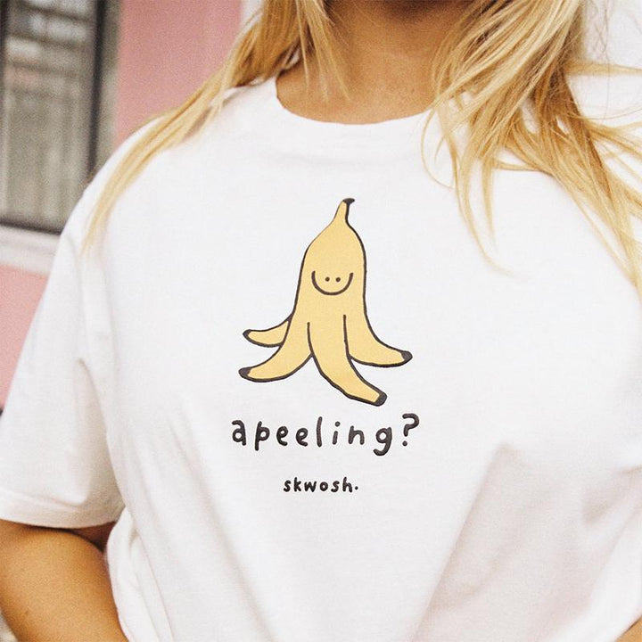 SKWOSH Mens Apeeling Tee - Off White, MENS TEE SHIRTS, SKWOSH CLUB, Elwood 101