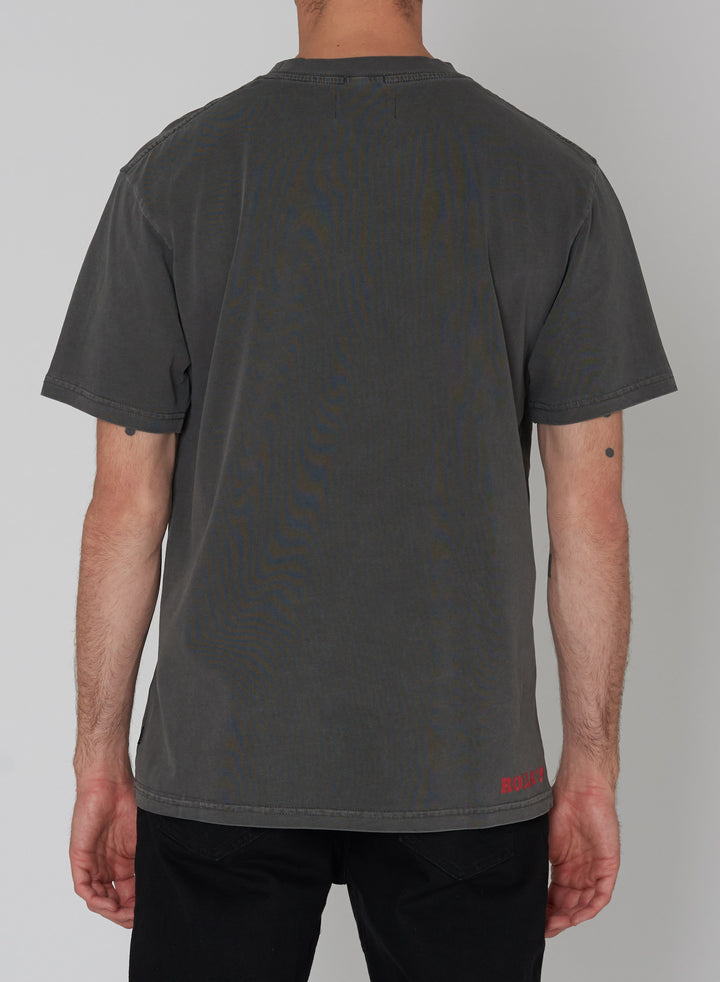 ROLLAS Mens Rolling Stone 1981 Tee - Washed Black, MENS TEE SHIRTS, ROLLAS, Elwood 101