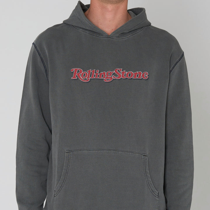 ROLLAS Mens Rolling Stone Hoodie - Washed Black, MENS HOODIES, ROLLAS, Elwood 101