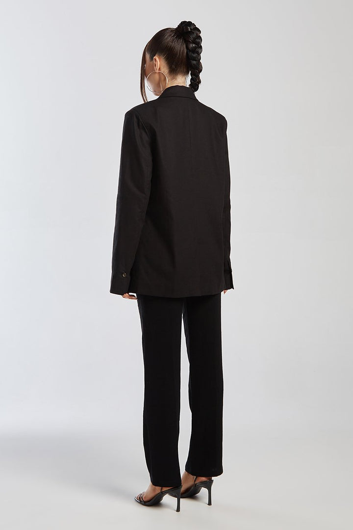 IZI ANGUS X RUNAWAY Womens  Miguel Blazer - Black, WOMENS JACKETS & BLAZERS, RUNAWAY, Elwood 101