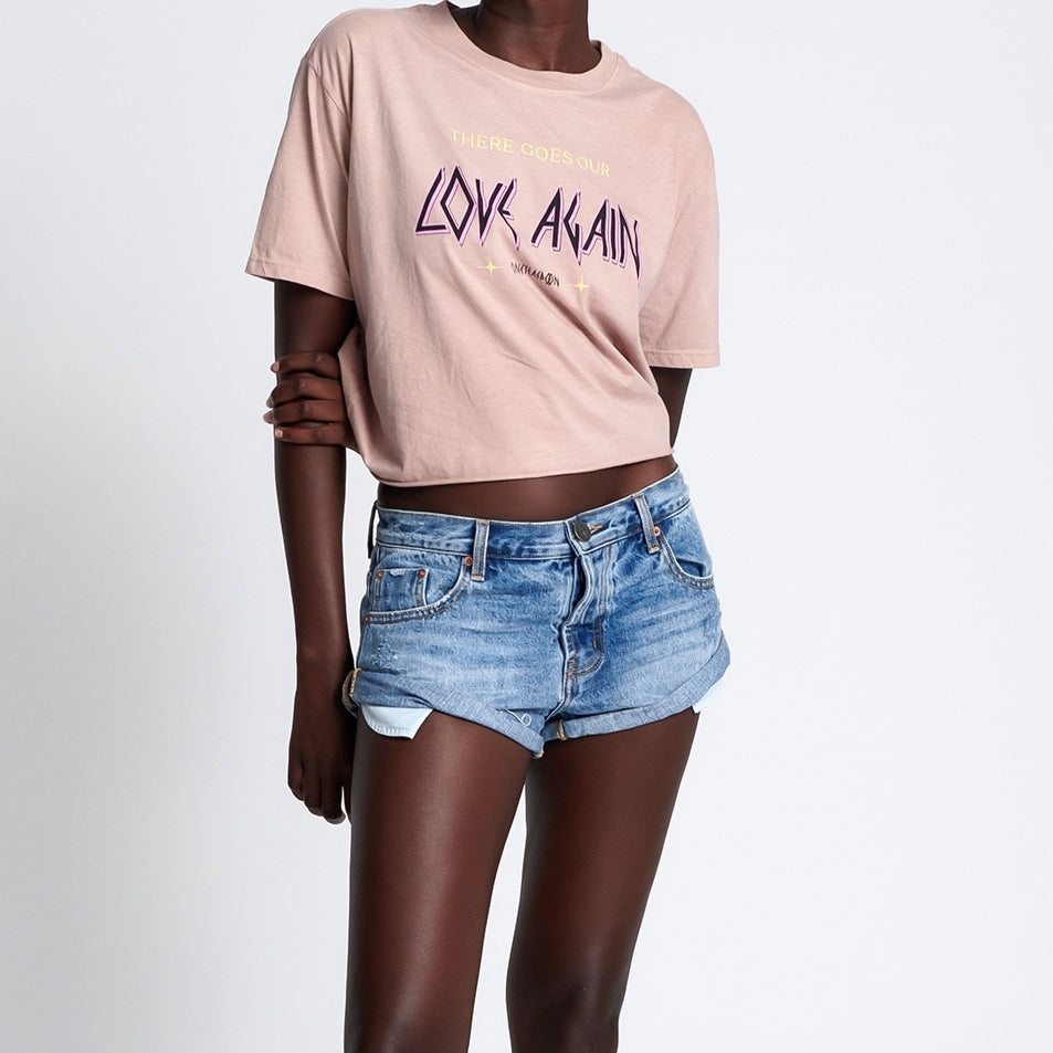 ONETEASPOON Womens Hollywood Low Waist Bandit Denim Short, WOMENS SHORTS, OneTeaspoon, Elwood 101