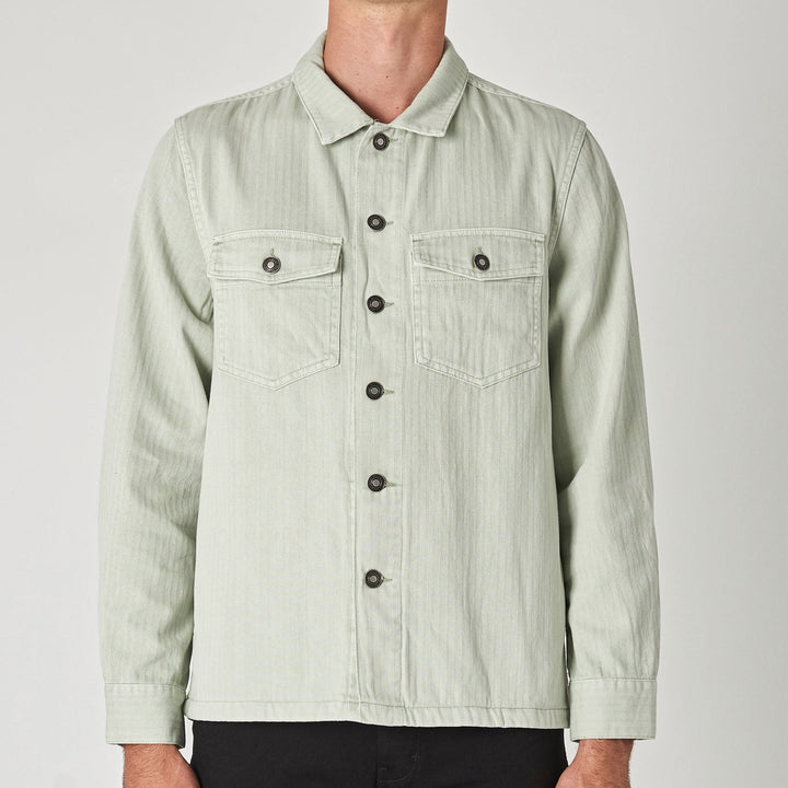 NEUW Mens Kalte Overshirt - Organic Washed Sage, MENS SHIRTS, NEUW, Elwood 101