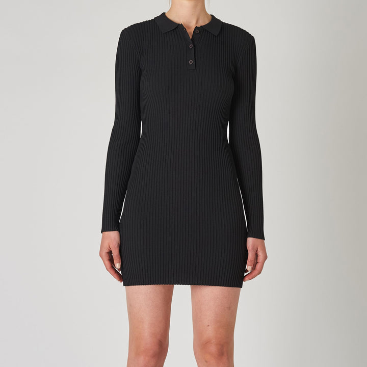NEUW Womens Blues Long Sleeve Dress - Black, WOMENS DRESSES, NEUW, Elwood 101