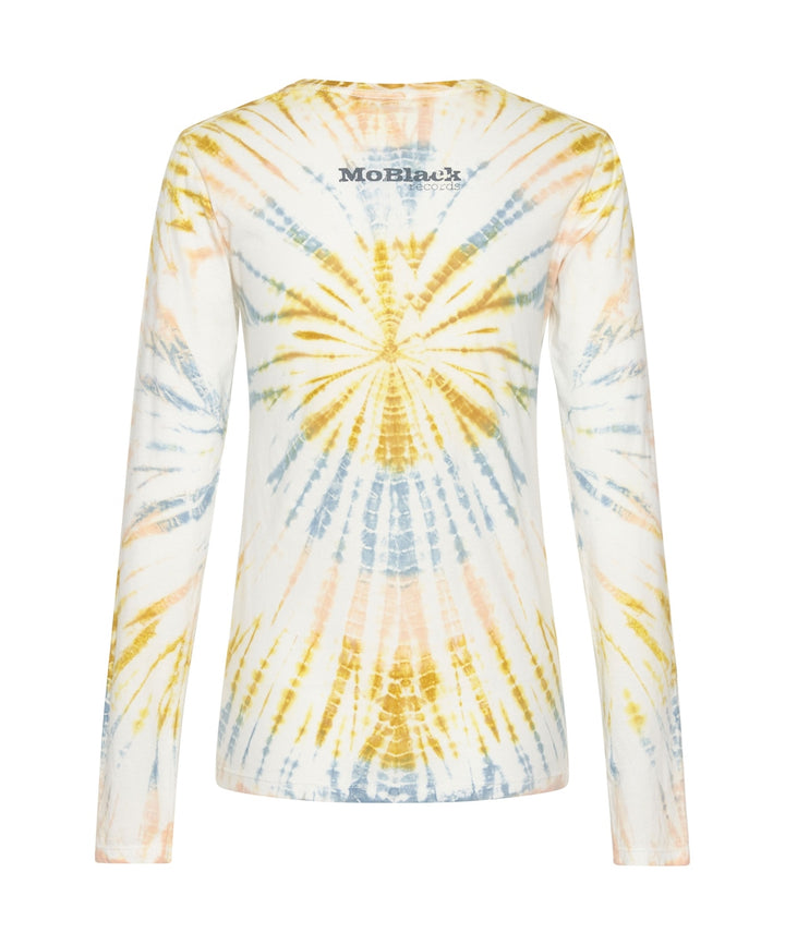 OneTeaspoon WOMENS MOBLACK MIND FREQUENCIES FITTED FERN LONG SLEEVE TEE - TIE DYE, WOMENS TEES & TANKS, OneTeaspoon, Elwood 101