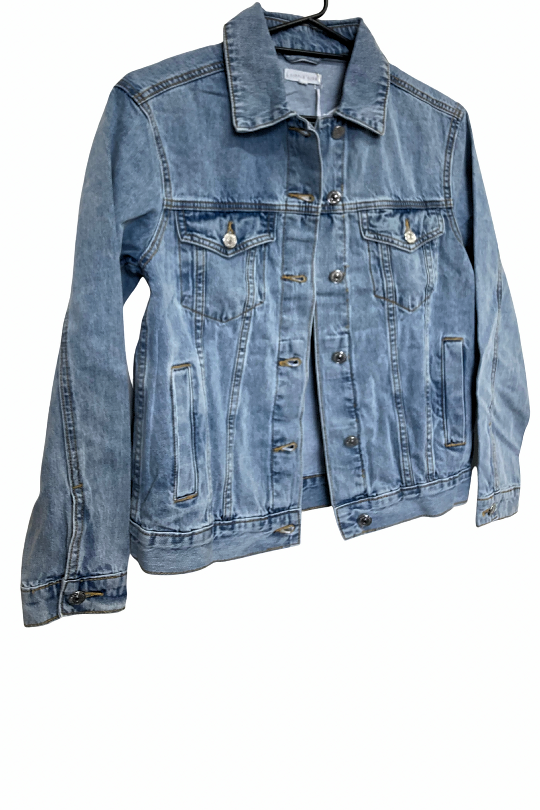 LITTLE LIES LABEL Womens Denim Jacket  - Vintage Blue, WOMENS COATS & jACKETS, LITTLE LIES, Elwood 101