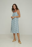 Rue Stiic WOMENS GRADY MIDI DRESS DESERT FLORAL- POWDER BLUE, WOMENS DRESSES, RUE STIIC, Elwood 101