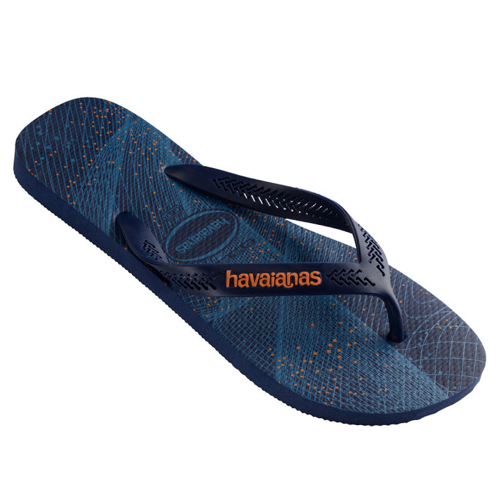 HAVAIANAS Aero Graphic Navy Blue/Navy Blue/Begonia Orange Male, MENS HAVAIANAS & THONGS, HAVAIANAS, Elwood 101