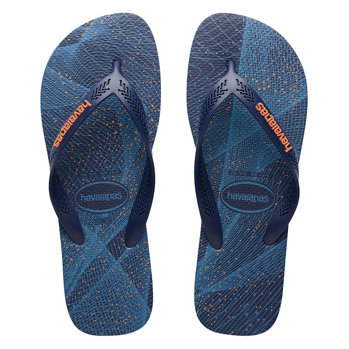 HAVAIANAS Aero Graphic Navy Blue/Navy Blue/Begonia Orange Male, MENS HAVAIANAS & THONGS, HAVAIANAS, Elwood 101