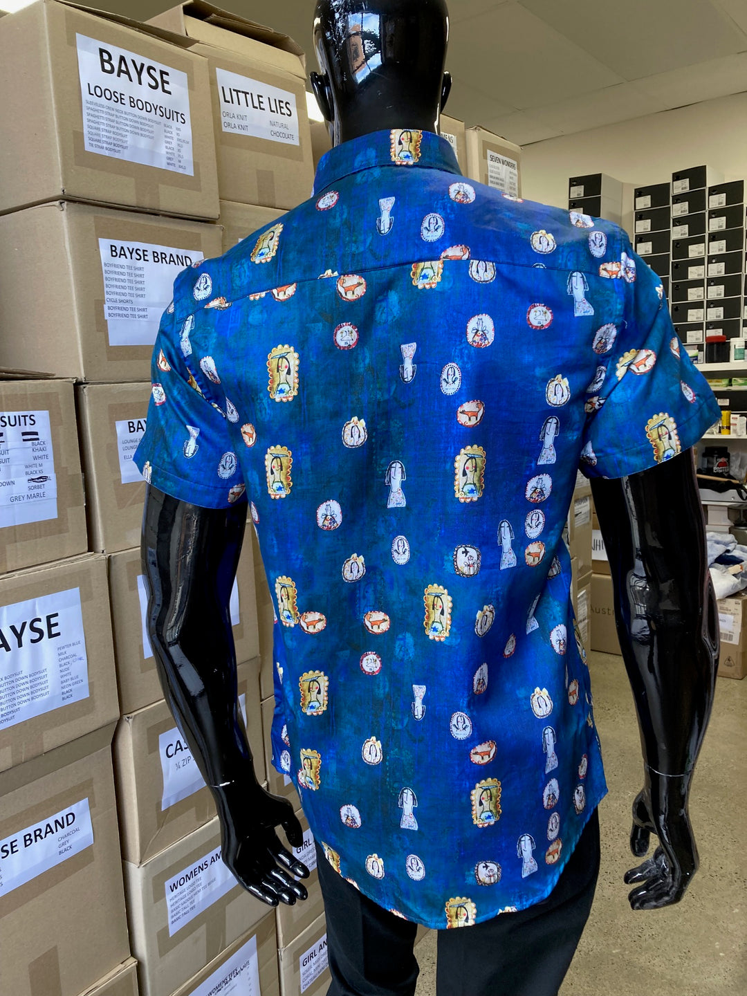JOHN LENNON Mens Ripley Short Sleeve Shirt - Midnight, MENS SHIRTS, JOHN LENNON, Elwood 101