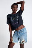 ONE TEASPOON Womens Hendrixe Stevies Long Boyfriend Denim Shorts, WOMENS SHORTS, OneTeaspoon, Elwood 101