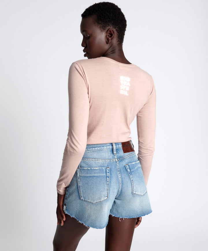 ONE TEASPOON Womens Hendrixe Mid Waist Trucker Denim Shorts, WOMENS SHORTS, OneTeaspoon, Elwood 101