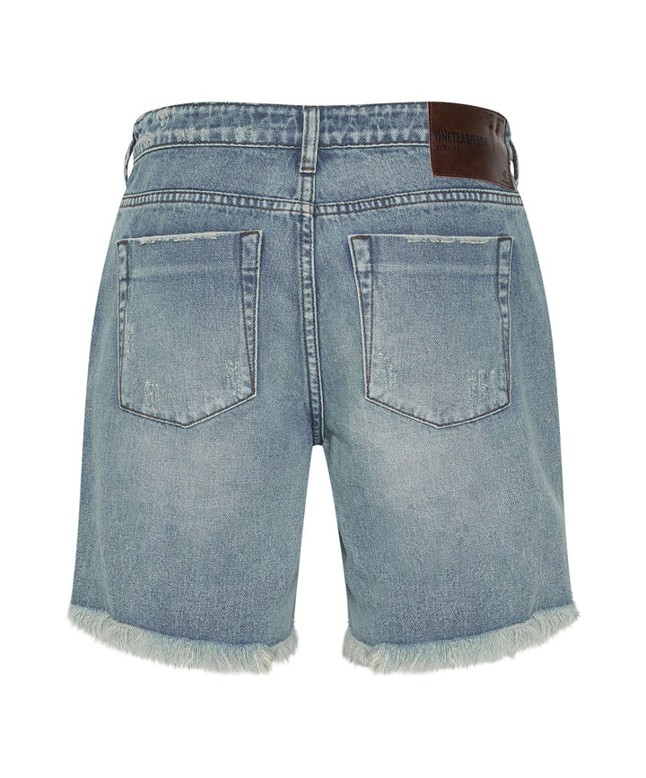 ONE TEASPOON Womens Hendrixe Stevies Long Boyfriend Denim Shorts, WOMENS SHORTS, OneTeaspoon, Elwood 101