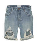 ONE TEASPOON Womens Hendrixe Stevies Long Boyfriend Denim Shorts, WOMENS SHORTS, OneTeaspoon, Elwood 101