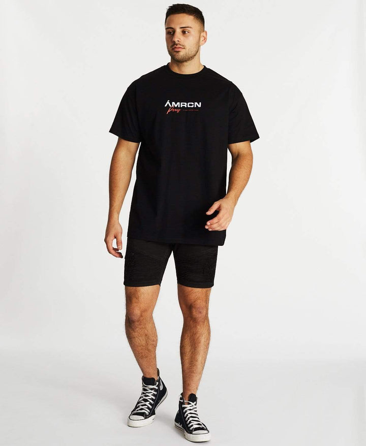 AMERICAIN Mens Le Meme Oversized Tee - Jet Black, MENS TEE SHIRTS, AMERICAIN, Elwood 101
