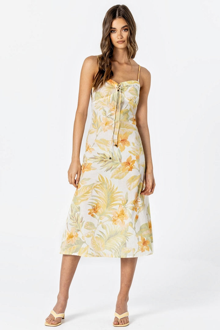 LE SALTY Womens Jerry Midi Dress - Citrus, WOMENS DRESSES, LE SALTY, Elwood 101