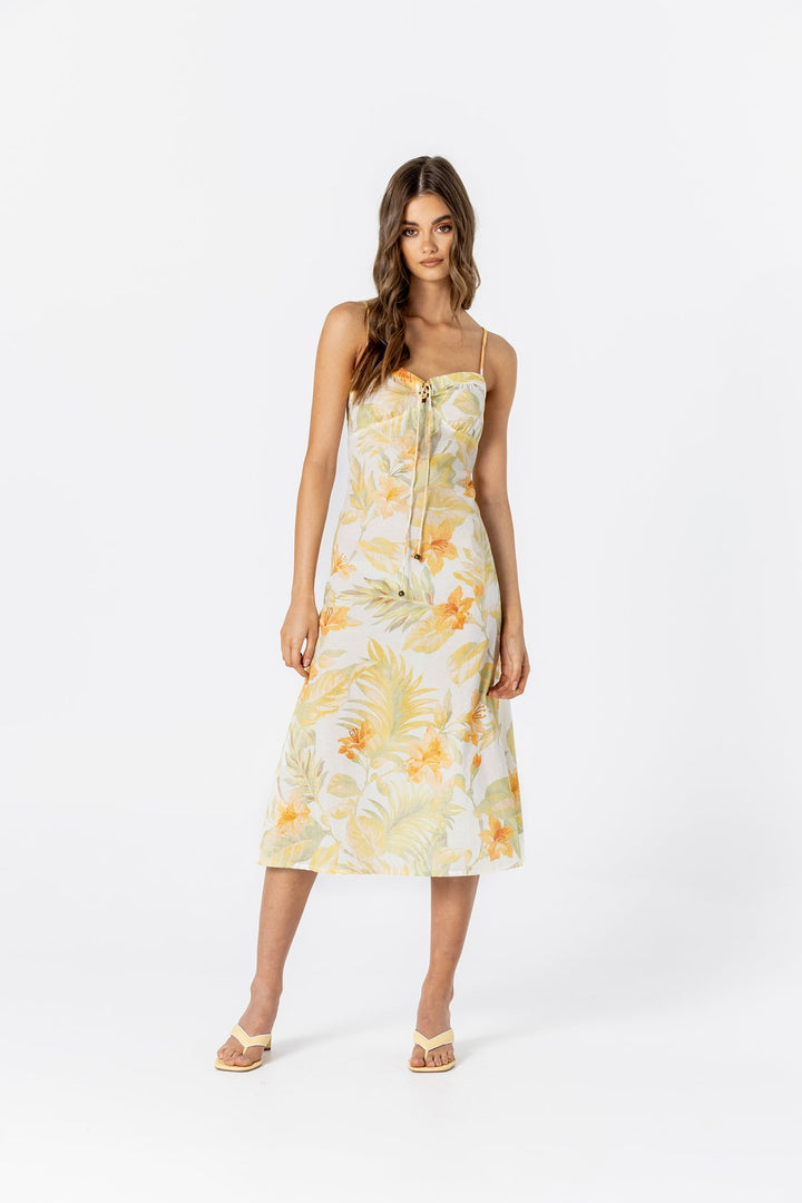 LE SALTY Womens Jerry Midi Dress - Citrus, WOMENS DRESSES, LE SALTY, Elwood 101