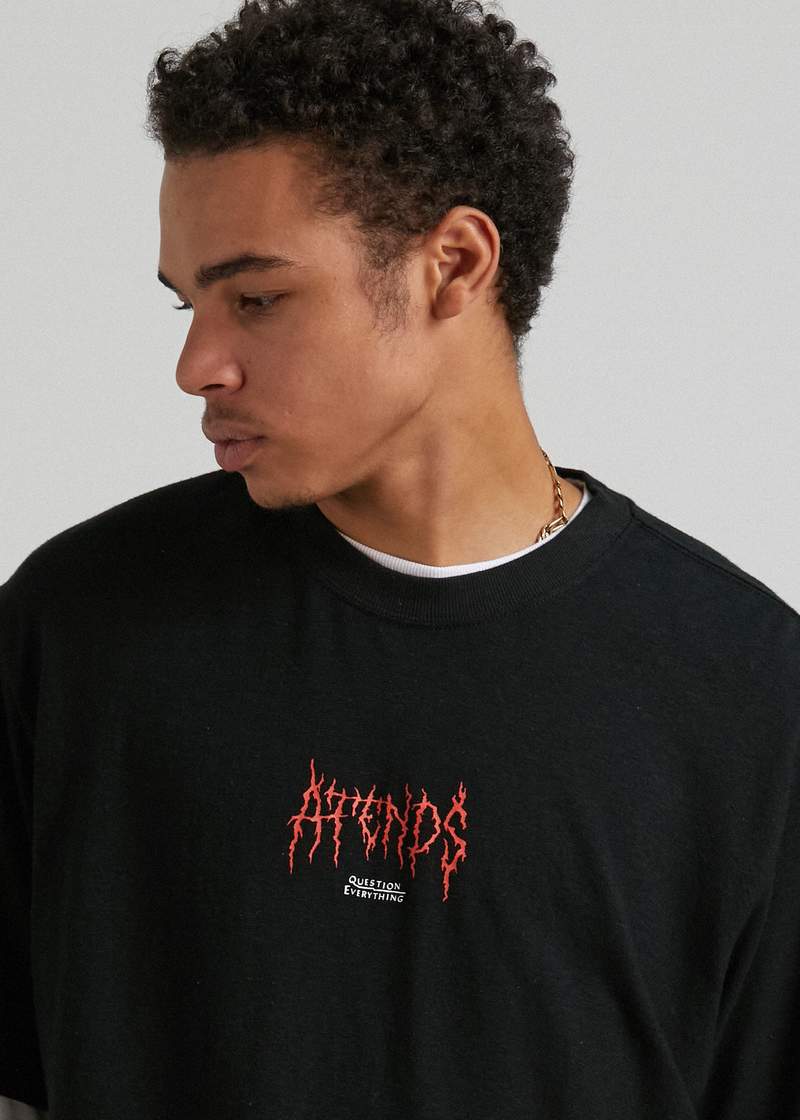 AFENDS MENS Other Days - Hemp Retro Fit T-Shirt - Black, MENS TEE SHIRTS, AFENDS, Elwood 101