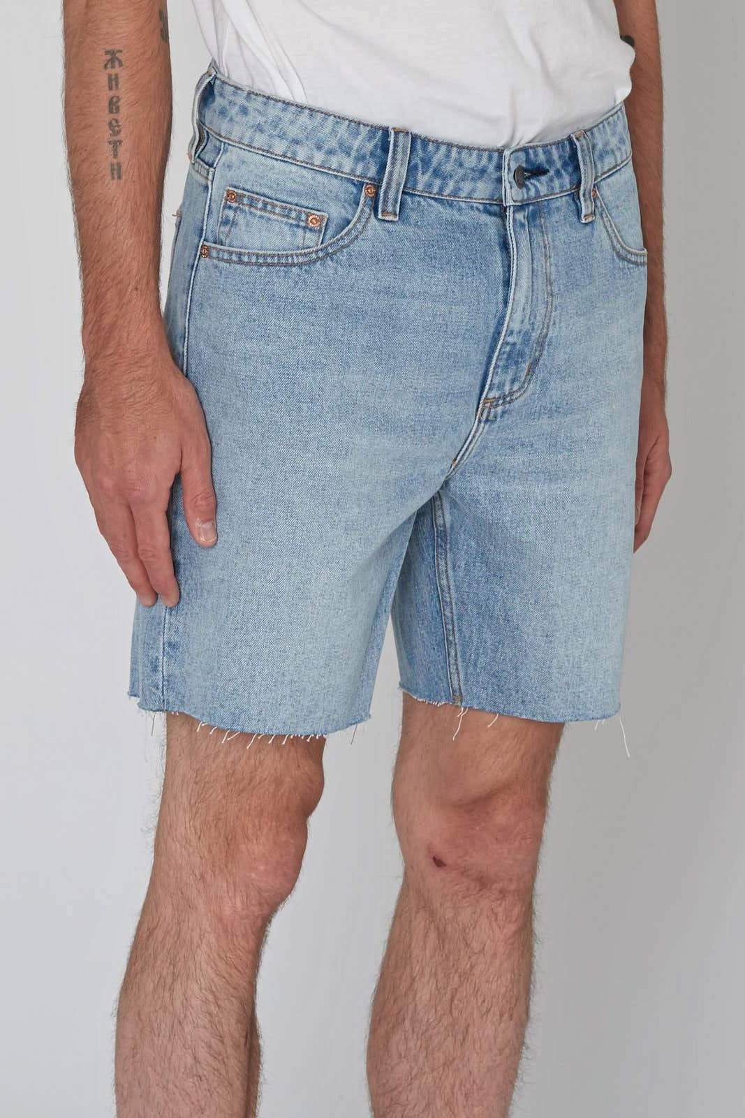 ROLLAS Mens Ezy Denim Short OG Blue, MENS SHORTS, ROLLAS, Elwood 101