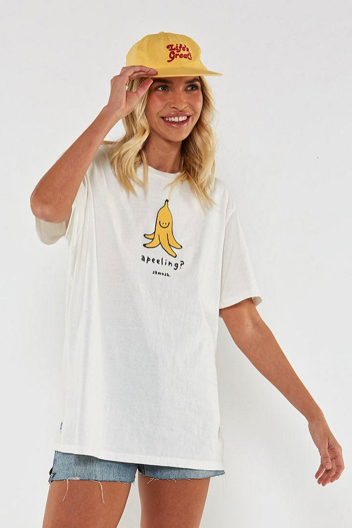SKWOSH Mens Apeeling Tee - Off White, MENS TEE SHIRTS, SKWOSH CLUB, Elwood 101