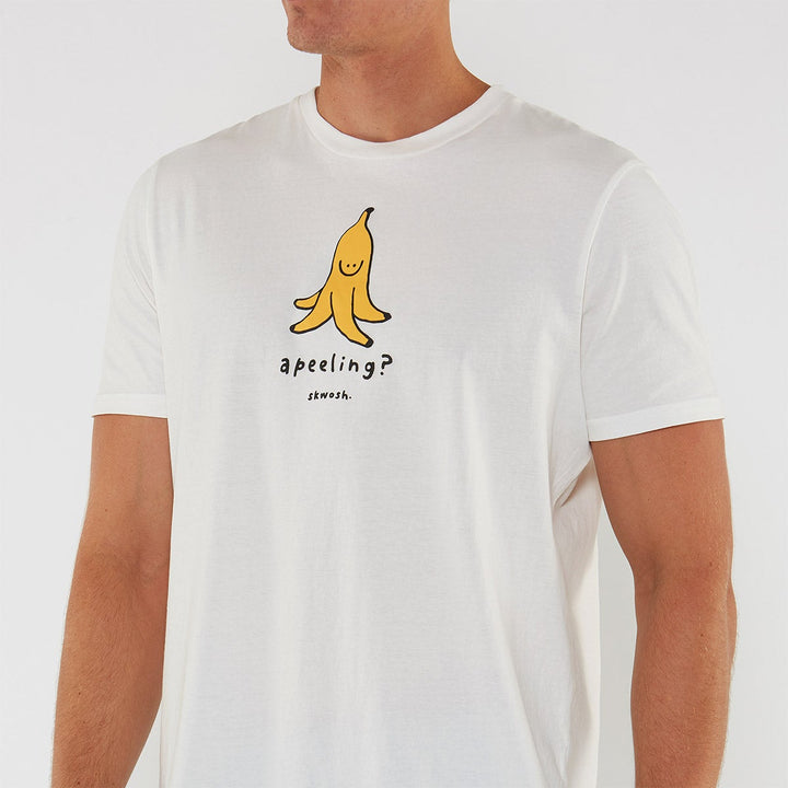 SKWOSH Mens Apeeling Tee - Off White, MENS TEE SHIRTS, SKWOSH CLUB, Elwood 101