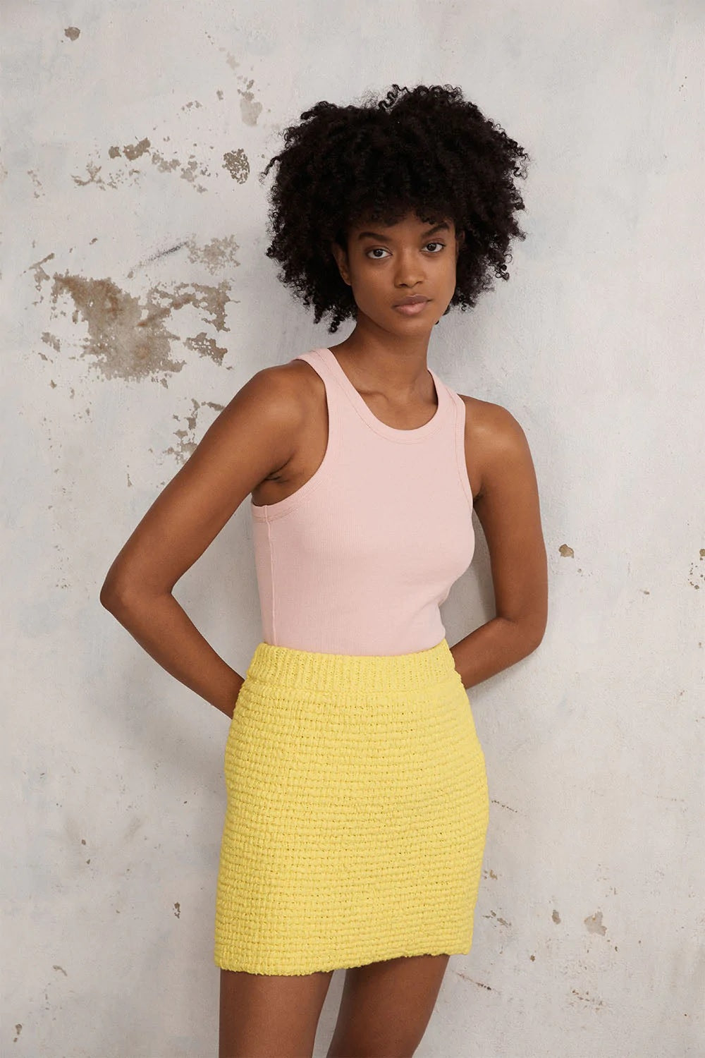 BLANCA Womens Belle Mini Skirt Yellow – Elwood 101