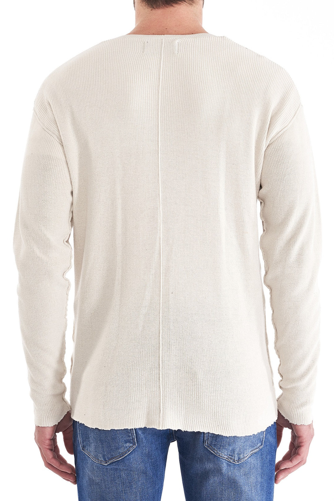 Neuw MENS INDIE CREW KNIT STONE, MENS KNITS & SWEATERS, NEUW, Elwood 101