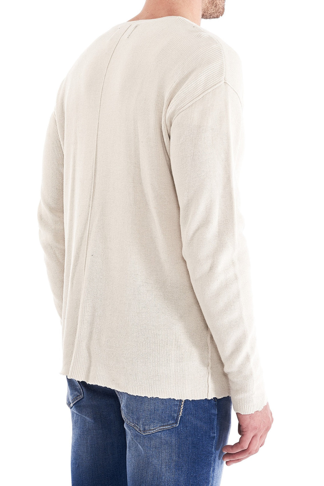 Neuw MENS INDIE CREW KNIT STONE, MENS KNITS & SWEATERS, NEUW, Elwood 101