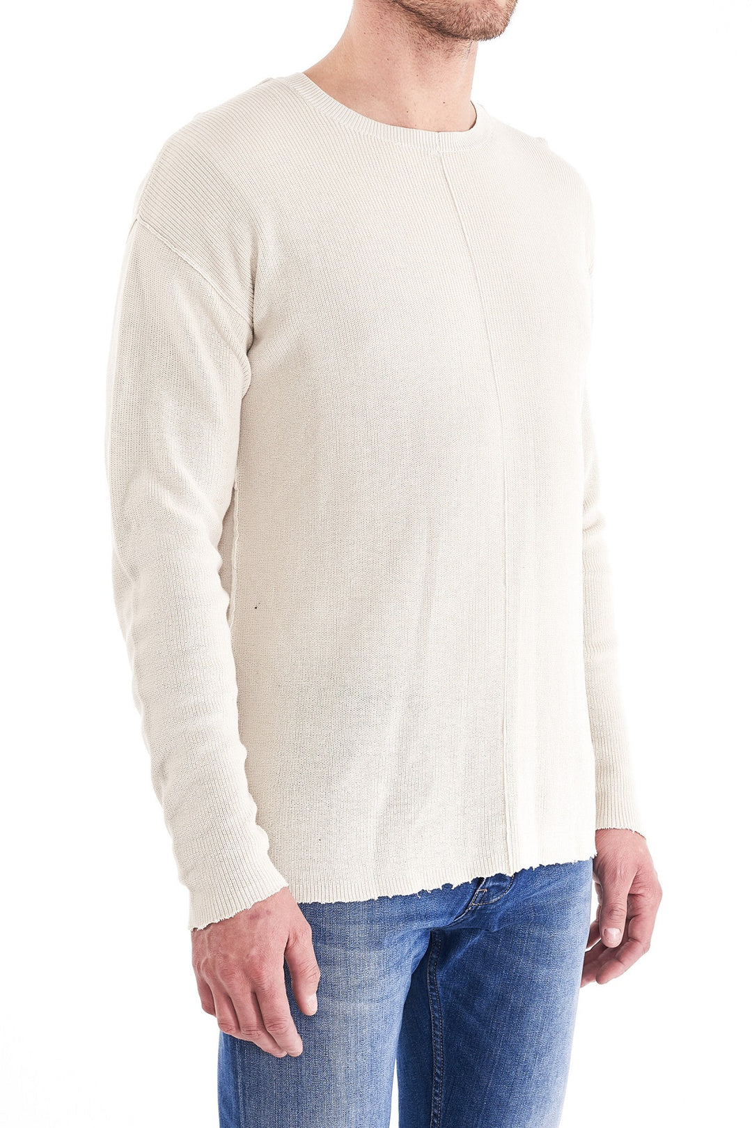 Neuw MENS INDIE CREW KNIT STONE, MENS KNITS & SWEATERS, NEUW, Elwood 101