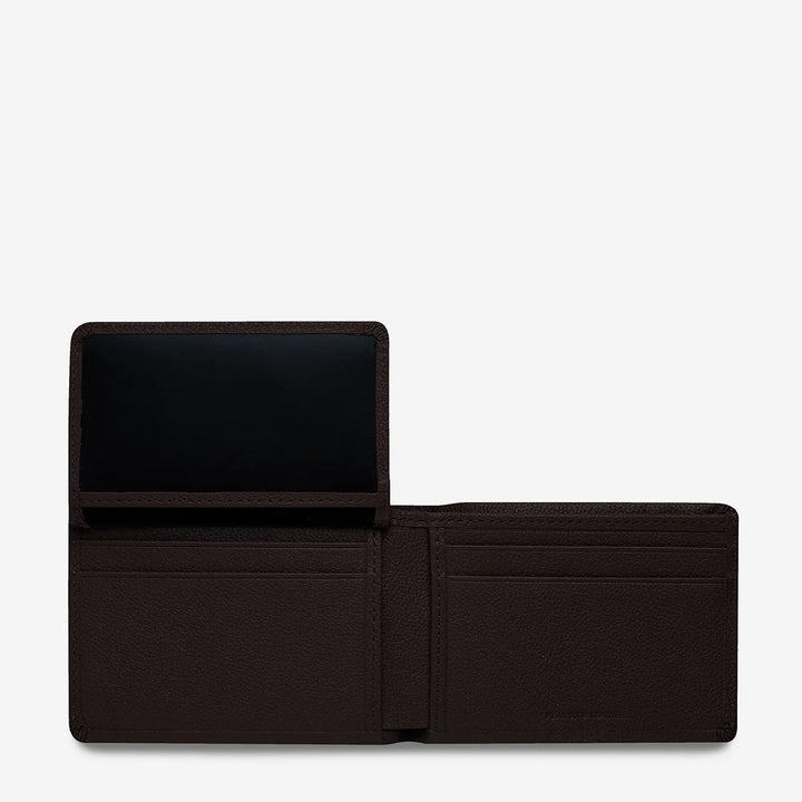 Status Anxiety MENS JONAH WALLET CHOCOLATE LEATHER, MENS & WOMENS WALLETS AND BAGS, STATUS ANXIETY, Elwood 101