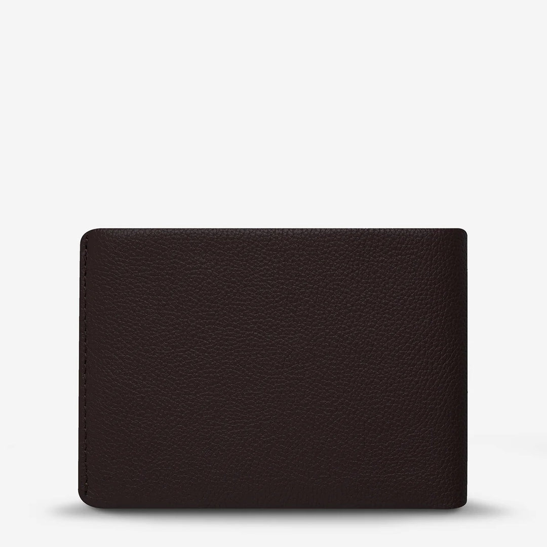 Status Anxiety MENS JONAH WALLET CHOCOLATE LEATHER, MENS & WOMENS WALLETS AND BAGS, STATUS ANXIETY, Elwood 101