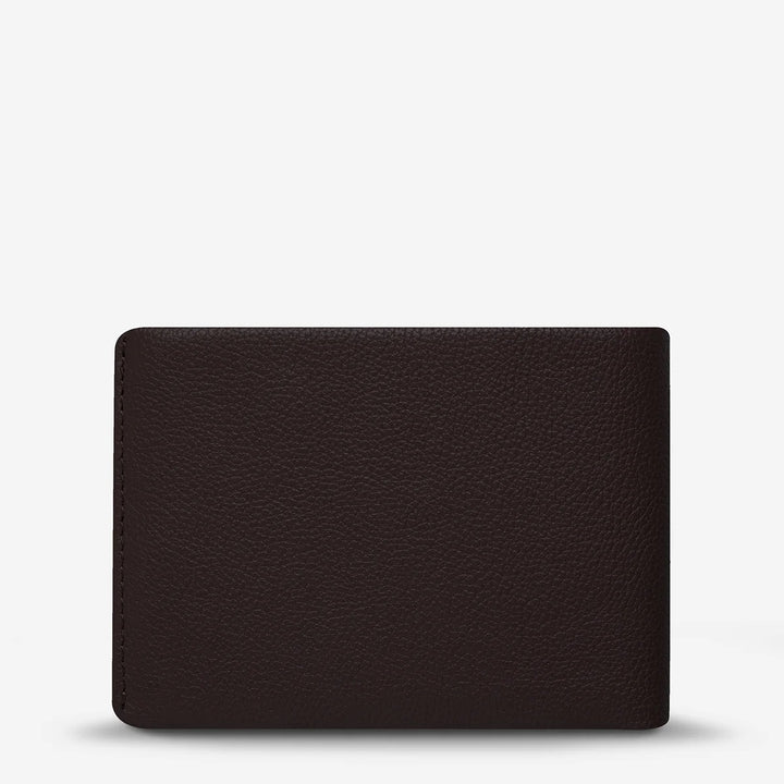 Status Anxiety MENS JONAH WALLET CHOCOLATE LEATHER, MENS & WOMENS WALLETS AND BAGS, STATUS ANXIETY, Elwood 101