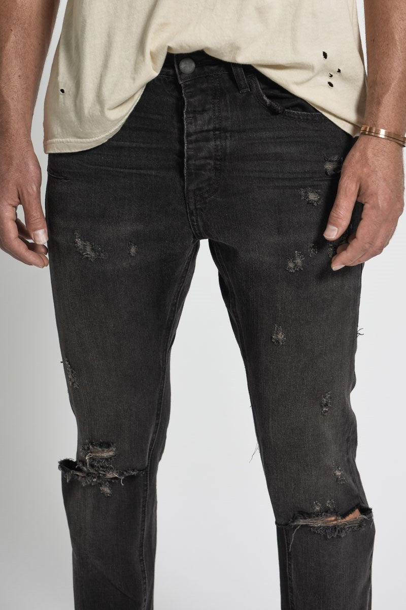 OneTeaspoon MENS BLACK METAL MR WHITES JEANS, MENS DENIM, OneTeaspoon, Elwood 101