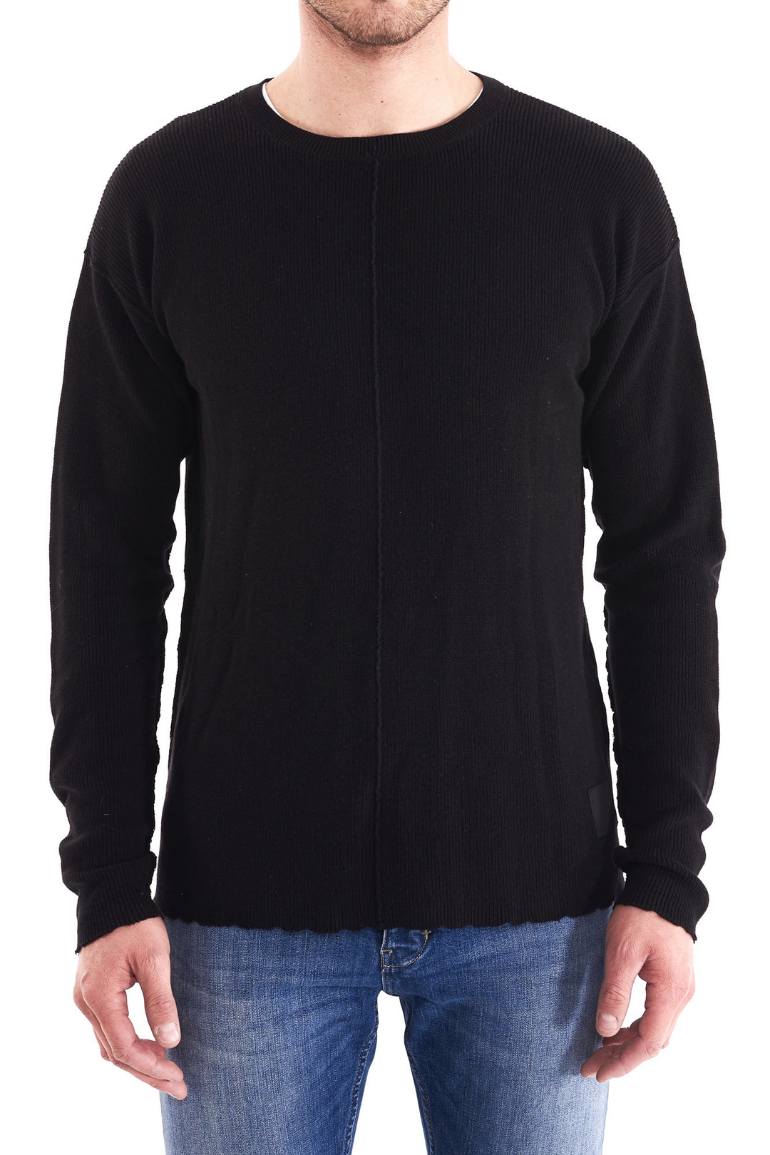 Neuw MENS INDIE CREW KNIT BLACK, MENS KNITS & SWEATERS, NEUW, Elwood 101