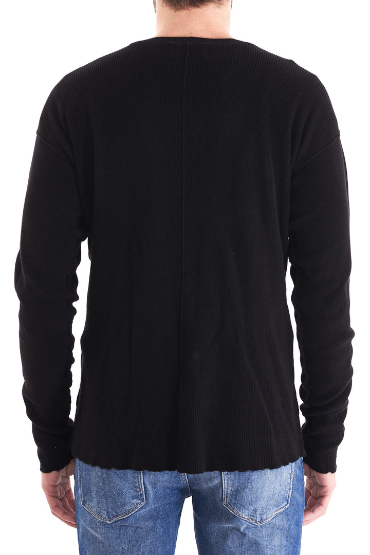 Neuw MENS INDIE CREW KNIT BLACK, MENS KNITS & SWEATERS, NEUW, Elwood 101