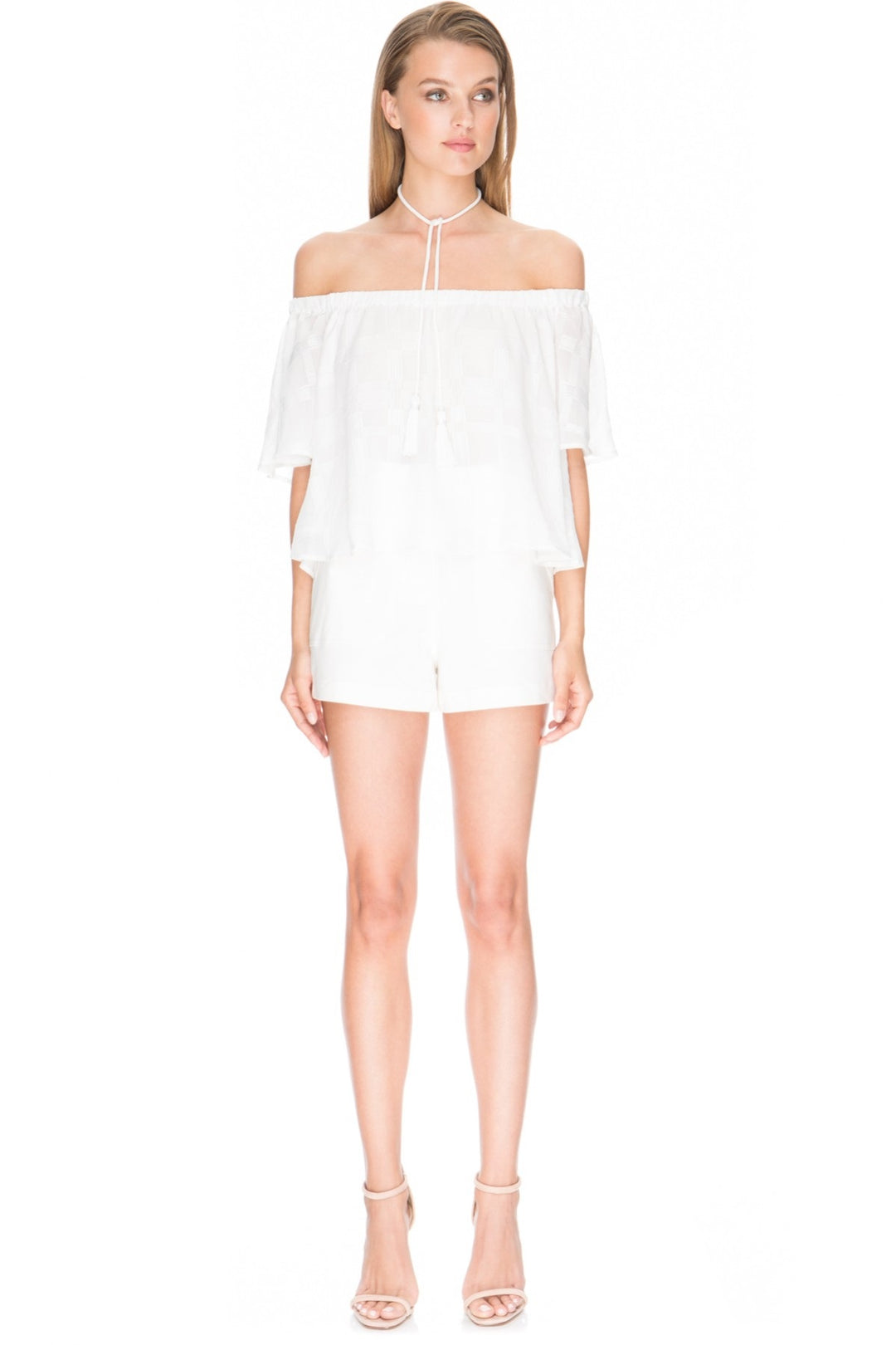 Finders Keepers The Label WOMENS BETTER DAYS RUFFLE TOP CLOUD, WOMENS TOPS & SHIRTS, FINDERS KEEPERS, Elwood 101