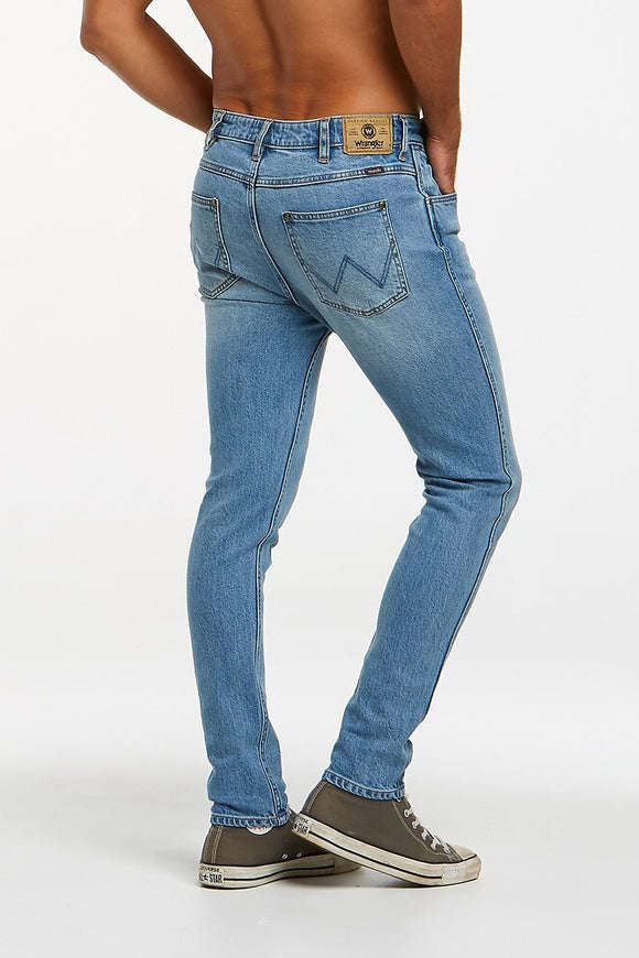 Wrangler Mens Strangler R28 Super Skinny Jeans - Tomorrow Blue, General, WRANGLER, Elwood 101