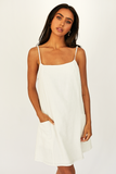 Girl And the Sun WOMENS SCENIC CAMI DRESS - WHITE, WOMENS DRESSES, GIRL AND THE SUN, Elwood 101