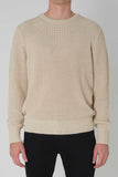 Rollas MENS HEMP BLEND CREW KNIT - NATURAL, MENS KNITS & SWEATERS, ROLLAS, Elwood 101