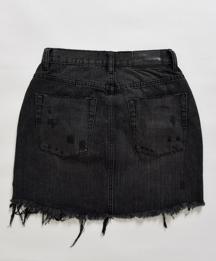 OneTeaspoon WOMENS VOLCANIC 2020 MINI HIGH WAIST DENIM SKIRT, WOMENS SKIRTS, OneTeaspoon, Elwood 101