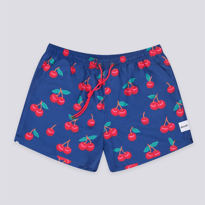 Skwosh Club MENS  CHERRY PICKER SWIM SHORTS, MENS SHORTS, SKWOSH CLUB, Elwood 101