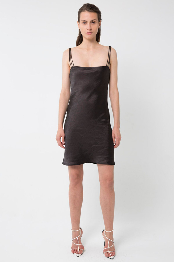 Third Form 90'S BIAS MINI SLIP DRESS BLACK, WOMENS DRESSES, THIRD FORM, Elwood 101