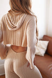 Sundays The Label WOMENS BAHA RIBBED HOOD KNIT CROP - SAND, WOMENS TOPS & SHIRTS, SNDYS, Elwood 101