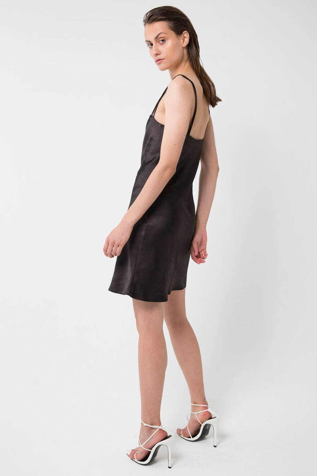 Third Form 90'S BIAS MINI SLIP DRESS BLACK, WOMENS DRESSES, THIRD FORM, Elwood 101