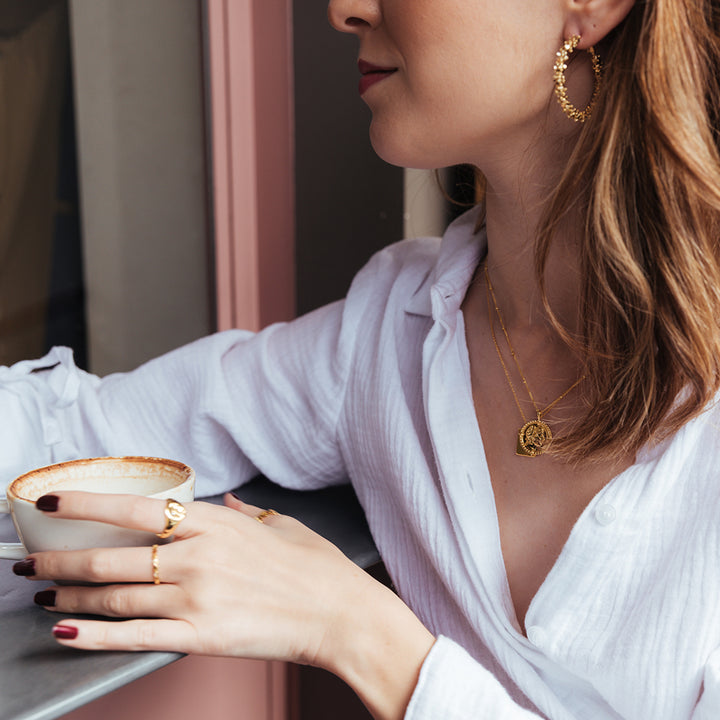 Jolie & Deen WOMENS ELLE HOOPS  EARRINGS - GOLD...FREE POSTAGE Details Below, WOMENS JEWELLERY, JOLIE & DEEN, Elwood 101