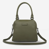 Status Anxiety WOMENS LAST MOUNTAINS LEATHER BAG - KHAKI, WOMENS BAGS & CLUTCHES, STATUS ANXIETY, Elwood 101